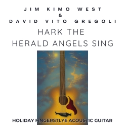 Cover image of the album Hark The Herald Angels Sing single by Jim 'Kimo' West