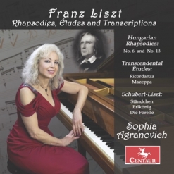 Cover image of the album Franz Liszt: Rhapsodies, Etudes and Transcriptions by Sophia Agranovich