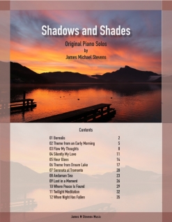 Cover image of the songbook Shadows and Shades  by James Michael Stevens