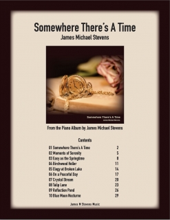 Cover image of the songbook Somewhere There's A Time by James Michael Stevens